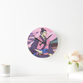 Samurai Runde Wanduhr (Zuhause)
