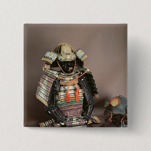 Samurai-Rüstung, Muromachi Zeitraum c.1384 Button (Vorderseite)
