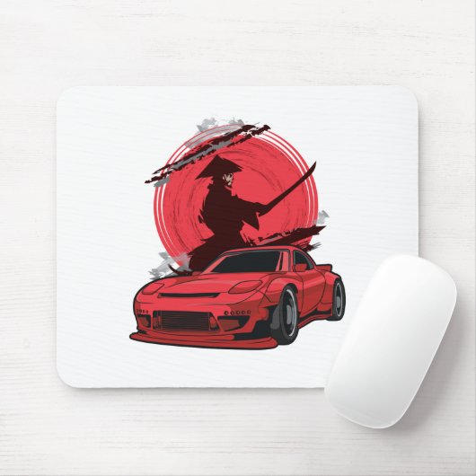 Samurai RX7 Japanischer Wagen Mousepad (Mit Mouse)