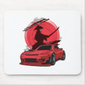 Samurai RX7 Japanischer Wagen Mousepad (Vorne)