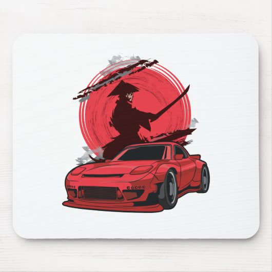 Samurai RX7 Japanischer Wagen Mousepad (Vorne)