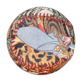 Samurai-Samurai-Tiger und Dämon Vintag Baseball (Vorderseite Links)