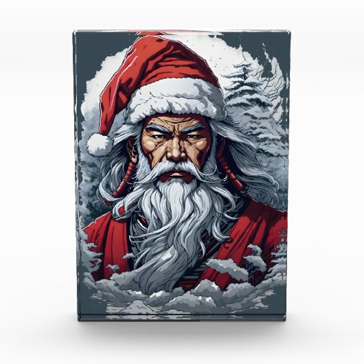 Samurai Santa Claus Fotoblock (Vorderseite)