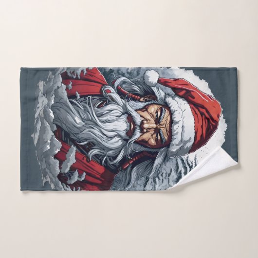 Samurai Santa Claus Handtuch (Handtuch)
