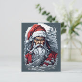 Samurai Santa Warrior Weihnachtsgeschenk (Stehend Vorderseite)