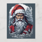 Samurai Santa Warrior Weihnachtsgeschenk (Vorderseite)