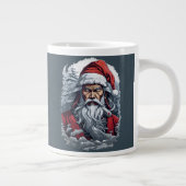 Samurai Santa Warrior Weihnachtsgeschenk Jumbo-Tasse (Rechts)