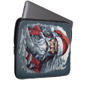 Samurai Santa Warrior Weihnachtsgeschenk Laptopschutzhülle (Vorne Rechts)