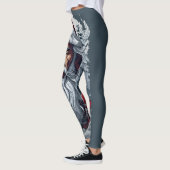 Samurai Santa Warrior Weihnachtsgeschenk Leggings (Links)