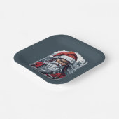 Samurai Santa Warrior Weihnachtsgeschenk Pappteller (Gewinkelt)