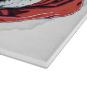 Samurai Santa Warrior Weihnachtsgeschenk Schneidebrett (Ecke)