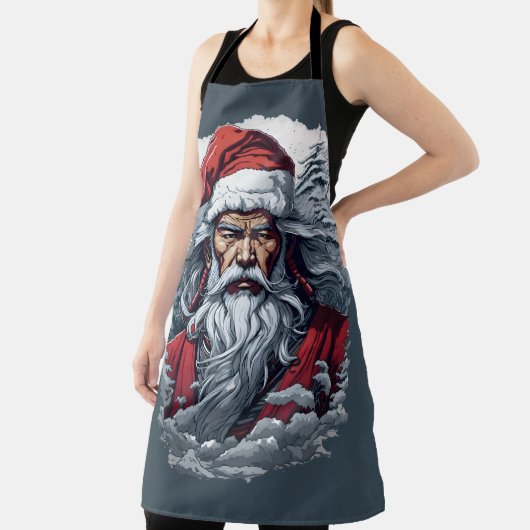 Samurai Santa Warrior Weihnachtsgeschenk Schürze (InSitu)
