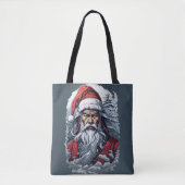 Samurai Santa Warrior Weihnachtsgeschenk Tasche (Vorderseite)