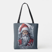 Samurai Santa Warrior Weihnachtsgeschenk Tasche (Rückseite)