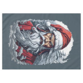 Samurai Santa Warrior Weihnachtsgeschenk Tischdecke (Vorderseite (Horizontal))