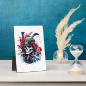 Samurai-Schädel-Krieger Fotoplatte (Seite)