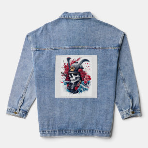 Samurai-Schädelkrieger Jeansjacke