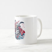 Samurai-Schädelkrieger Kaffeetasse (VorderseiteRechts)