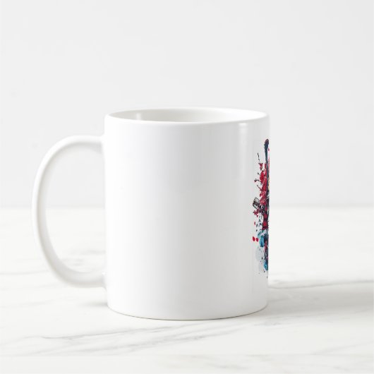 Samurai-Schädelkrieger Kaffeetasse (Links)
