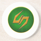 Samurai-Schlangen-Untersetzer Sandstein Untersetzer (Vorne)