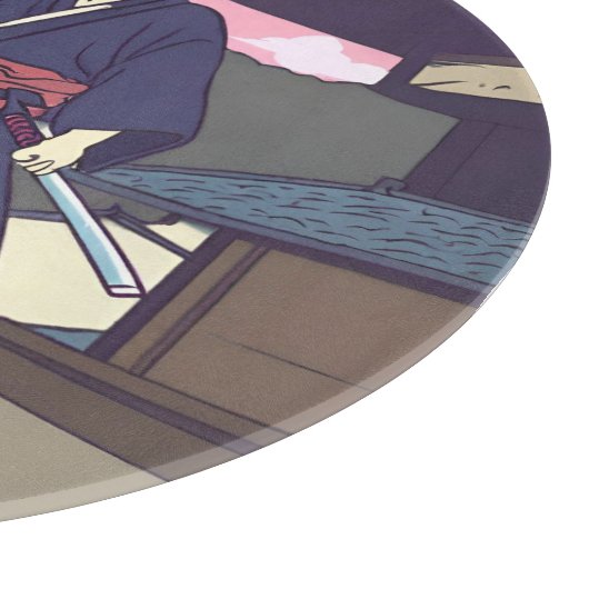 Samurai Schneidebrett (Ecke)