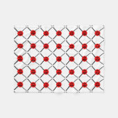 SAMURAI - Schwert und Kanji Fleecedecke (Vorderseite (Horizontal))