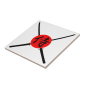 SAMURAI - Schwert und Kanji Fliese (Seite)