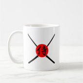 SAMURAI - Schwert und Kanji Kaffeetasse (Links)