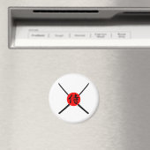 SAMURAI - Schwert und Kanji Magnet (In Situ (Geschirrspüler))