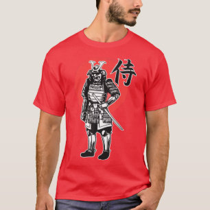 Samurai Schwert und Rüstung Ein Krieger aus Japan  T-Shirt