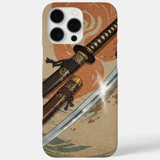 Samurai Schwerter Case-Mate iPhone Hülle (Rückseite)