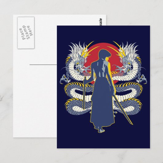 Samurai Seven Postkarte (Vorne/Hinten)