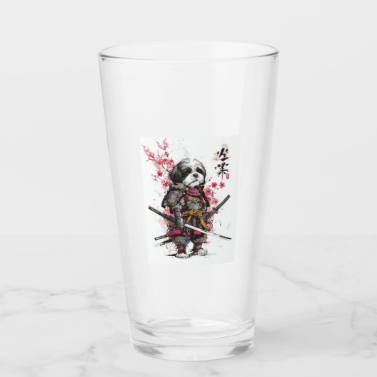 Samurai Shih Tzu � Epischer Kriegerhund Glas (Vorderseite)