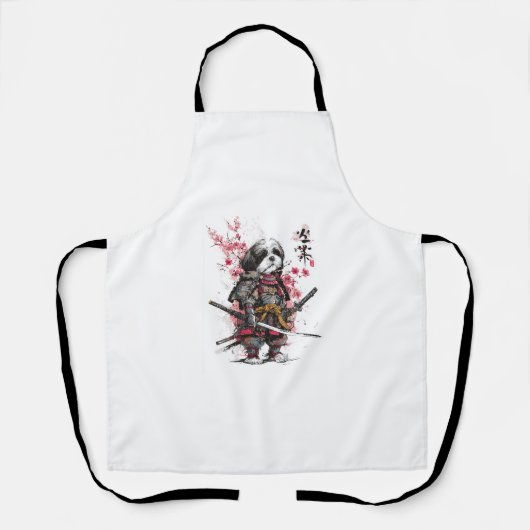 Samurai Shih Tzu � Epischer Kriegerhund Schürze (Vorderseite)