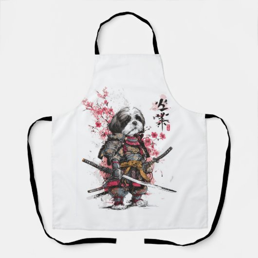 Samurai Shih Tzu � Epischer Kriegerhund Schürze (Vorderseite)