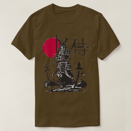 Samurai Shirt Sword Fighter Japanisch Martial Arts (Design vorne)