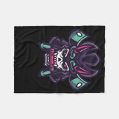 Samurai Shogun Sticker Fleecedecke (Vorderseite (Horizontal))