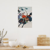 Samurai Shooting a Bow, Ukiyo-e Poster (Küche)