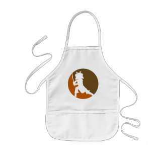 Samurai-Silhouette-Schutzblech Kinderschürze