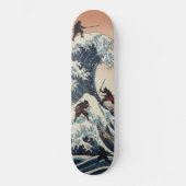 SAMURAI Skateboard – Japanese Ukiyo-e Inspired Art (Vorderseite)