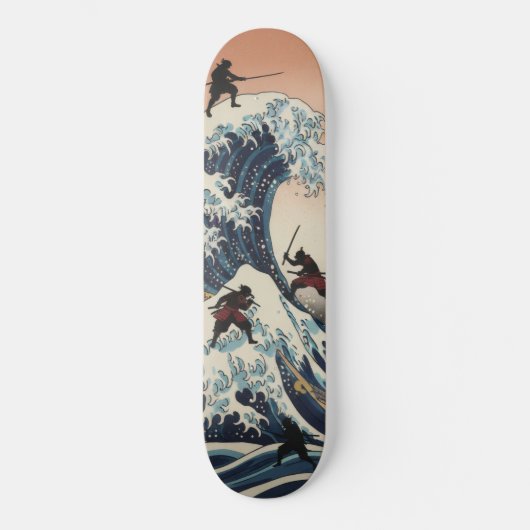 SAMURAI Skateboard – Japanese Ukiyo-e Inspired Art (Vorderseite)