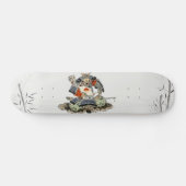 Samurai Skateboards aquarelle Bambuslandschaft (Horizontal)
