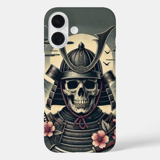 Samurai Skull Case-Mate iPhone Hülle (Rückseite)