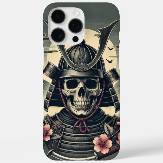 Samurai Skull Case-Mate iPhone Hülle (Rückseite)