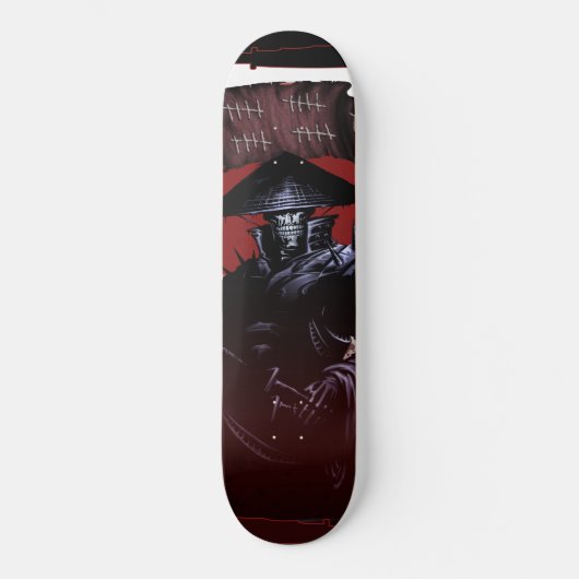 Samurai Skull Skateboard (Vorderseite)