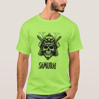 Samurai Skull Warrior - T - Shirt des fetten Manne