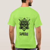 Samurai Skull Warrior - T - Shirt des fetten Manne (Rückseite)