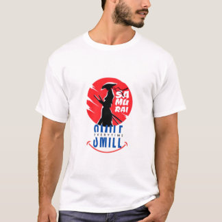 Samurai Smile Unique Warrior Design T-Shirt