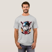 Samurai Soul | Anime Warrior T-Shirt for Men (Vorne ganz)