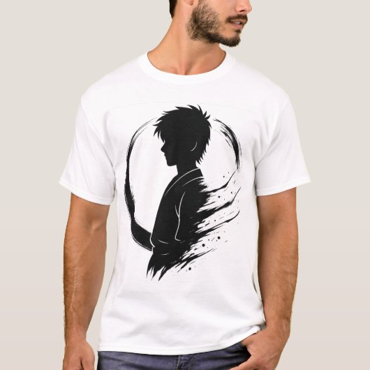 Samurai Spirit - Anime Shadow Art T-Shirt (Vorderseite)